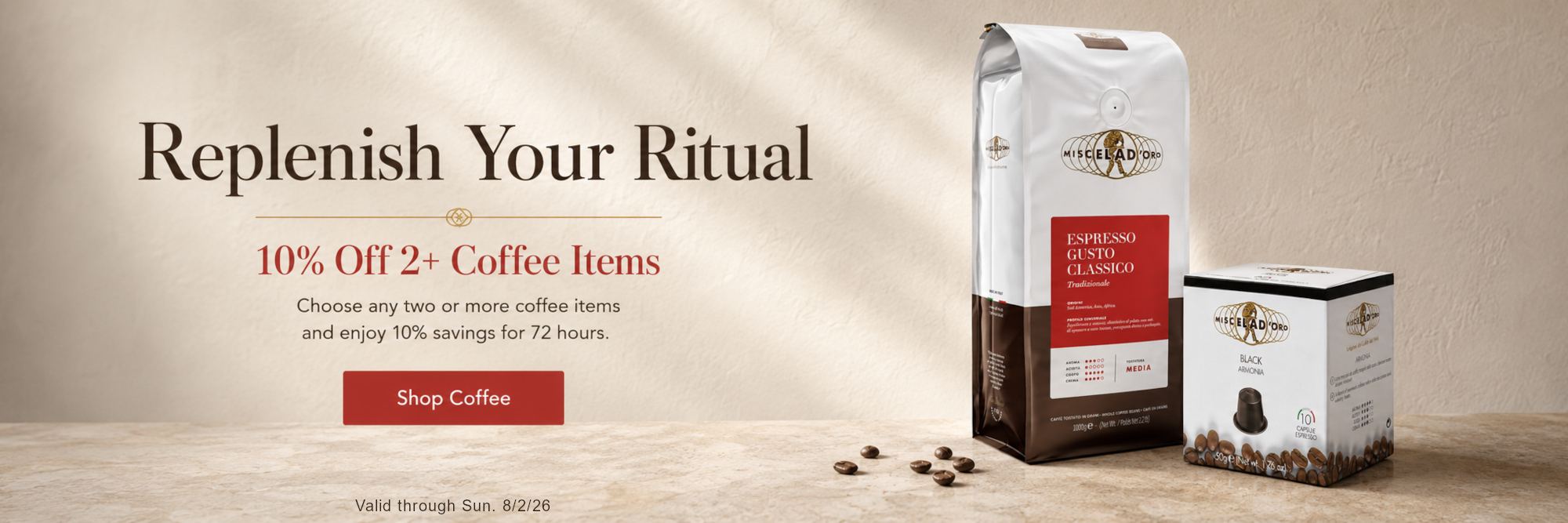 10% Off 2+ Coffee Items