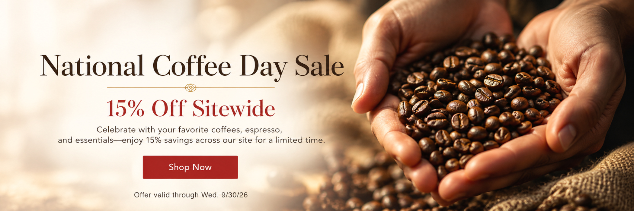 National Coffee Day Sale: Save 15%