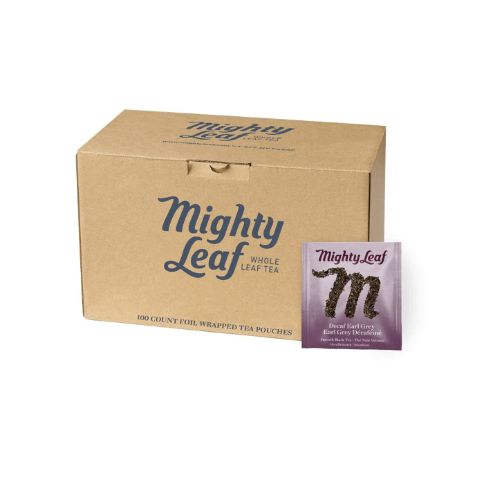 Mighty Leaf Earl Grey Decaf Tea Bags [100/case] Miscela d'Oro USA