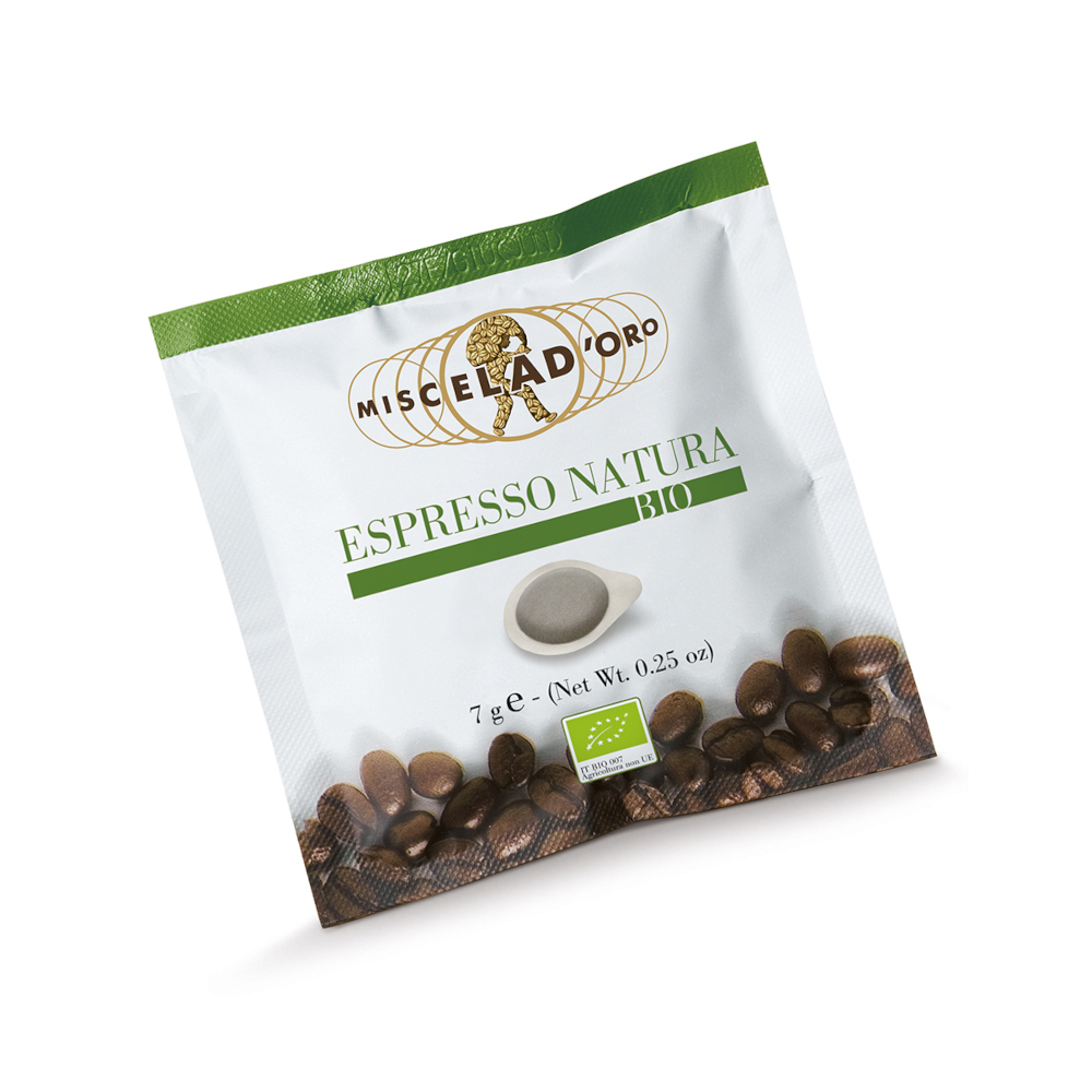 Miscela D'oro Natura Organic Espresso Pods 150/Case