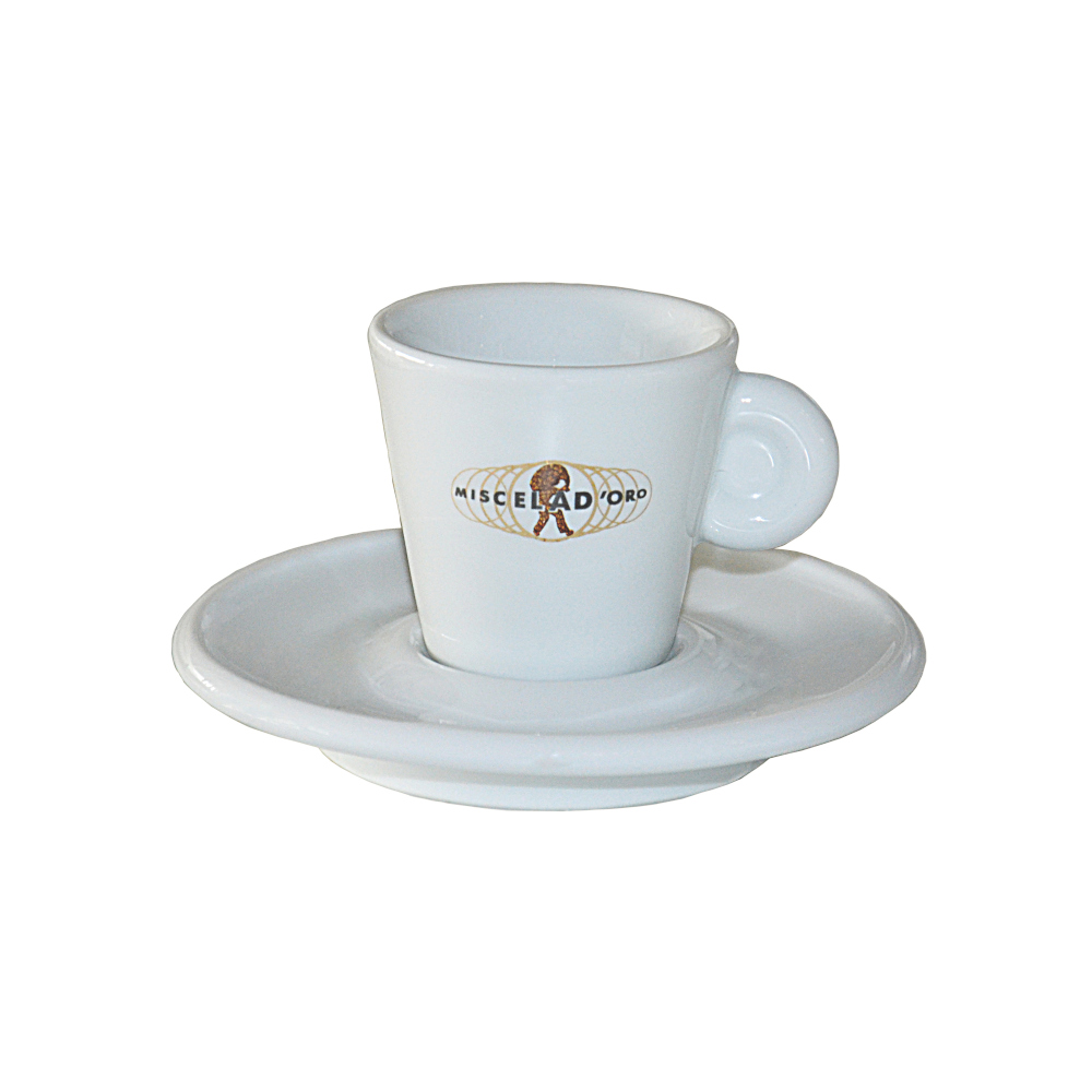 Miscela d'Oro Espresso Cups w/ Saucers [6/set] Miscela d'Oro USA