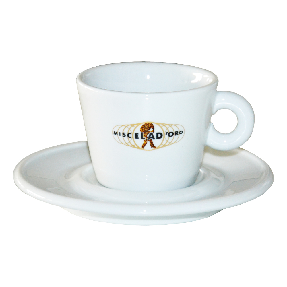 Miscela D'oro Latte Cups w/ Saucers [6/set]